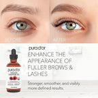 PURA D'OR 4 Oz Organic Castor Oil – Pure Cold-Pressed, Hexane-Free, USDA Certified – Lashes, Brows, Hair, Scalp, Skin – Botanical Moisturizer Supporting Softness, Strength, Hydration, Shine & Radiance