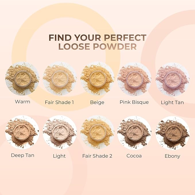 16pc Beginner Mineral Makeup STARTER KIT with 10 BRUSH SET (5gm)Sample Size Foundation, Primer, Blush, Bronzer, Setting Powder for Learning, Occasional Use & First Time Users, Travel Size Kit (Cocoa)