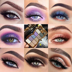 Glitter Eyeshadow Palette, 10 Colors Sparkle Shimmer & Matte Eye Shadow Highly Pigmented Waterproof Long Lasting Makeup Set (Color 3)