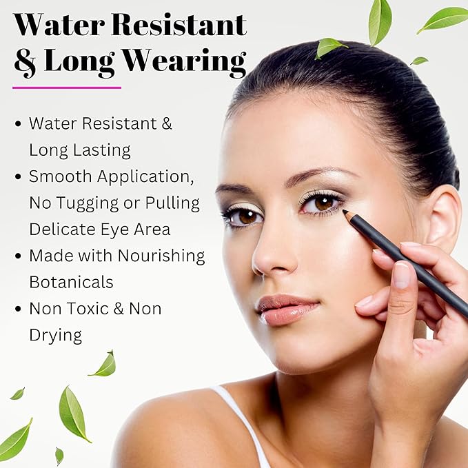 Fifth & Skin Better'n Ur Eyes Eyeliner Pencil (BLACK) – NATURAL - Hypoallergenic - Sensitive Eyes - Gluten Free - Cruelty Free - Paraben Free - Smooth Application