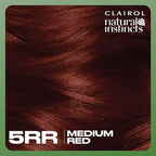 Clairol Natural Instincts Demi-Permanent Hair Dye, 5RR Medium Red Hair Color, Pack of 1