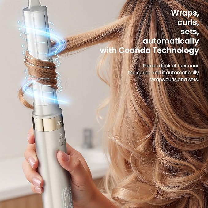 Upgraded 5-in-1 Hot Air Styler – Hair Dryer & Versatile Air Styler with Auto Wrap Curlers, Volumizing Brushes, Frizz-Free Hair Styler Tool for Curling, Smoothing & Adding Volume, Gift for Women