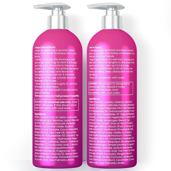 32 OZ Kit Hair Growth Shampoo and Conditioner Set for Women | Effective Hair Regrowth Treatment | Strengthening, Thickening & Soothing Formula for Healthy, Vibrant Hair | Salon Size