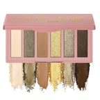 6 Colors Mini Eyeshadow Makeup Palette Olive-colored Neutral Tone Eye Shadow Matte & Shimmer Nude Make Up Pallet with Mirror Blendable Highly Pigmented Travel Size Gift Kit 04