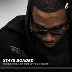 The Rich Barber N'Hance Pro Barber Kit II - 4-in-1 Hair & Beard Styling Set with Keratin-Infused Hair Building Fibers, Style Hold Spray, Applicator Pump, Application Card - Hairline & Edge Enhancer