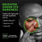 Tiege Hanley Eye Cream for Men, Morning and Night Under Eye Cream With Hyaluronic Acid and Vitamin B3, Helps Reduce the Look of Dark Circles and Puffiness, Anti Aging Men’s Skin Care, 0.5 Oz