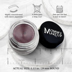 Mommy Makeup Waterproof Stay Put Gel Eyeliner Pot with Micropigments - Smudge-Proof, Long Lasting, Highly Pigmented Cream Eye Liner, 0.14 oz (Black Orchid)