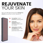 Hooga Red Light Therapyfor Face & Body, 60 LEDs, 660nm Red 850nm Near Infrared with Timer for Pain Relief, Skin Health, Anti-Aging, Sleep, Energy & Recovery, Includes Hanging Kit & Handle - HG300