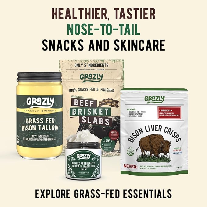 Beef Tallow Sunscreen SPF 35 – Unscented Water Resistant Zinc Sun Balm, Non-Greasy Natural Sunscreen for Face & Body – 4 Natural Ingredients: Non-Nano Zinc, Organic Coconut Oil, Beeswax- 1.8 oz