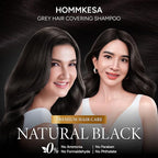 Grey Hair Covering Shampoo (6 Packet) – Premium 3-in-1 Hair Dye Shampoo For Grey Hair (Natural Black)