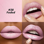 FOCALLURE Ultra Chic Lipstick,Rich Vitamin E Lip Crayon,Lightweight Color without Drying or Fading,Long Lasting Lips Makeup,#28 Faded