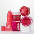 W7 Sweet Dreams Lip Care Trio - 3 Piece Gift Set - Overnight Lip Mask, Lip Balm & Lip Scrub - Cherry