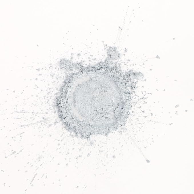 Ultra-Fine Silver Makeup Metallic Powder, Silver Metallic Chrome Powder For Face & Body Paint with Mixing Liquid, SFX Makeup Kit For Halloween Costume Cosplay, Full Coverage Face Painting Kit