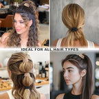 8Pcs Silk Scrunchies Hair Ties for Women & Girls, Mulberry Silk Scrunchies No-Damage Thin Satin Ponytail Holders for Hair Care