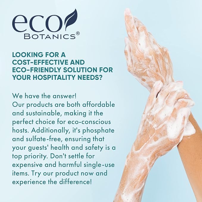 Terra Pure 1-Shoppe Eco Botanics Natural Hand and Body Wash with Raw Honey & White Tea | Gallon Jug Bulk Toiletries for Airbnb, Vacation Rentals, and Home Bathroom | Refill For Soap Dispensers