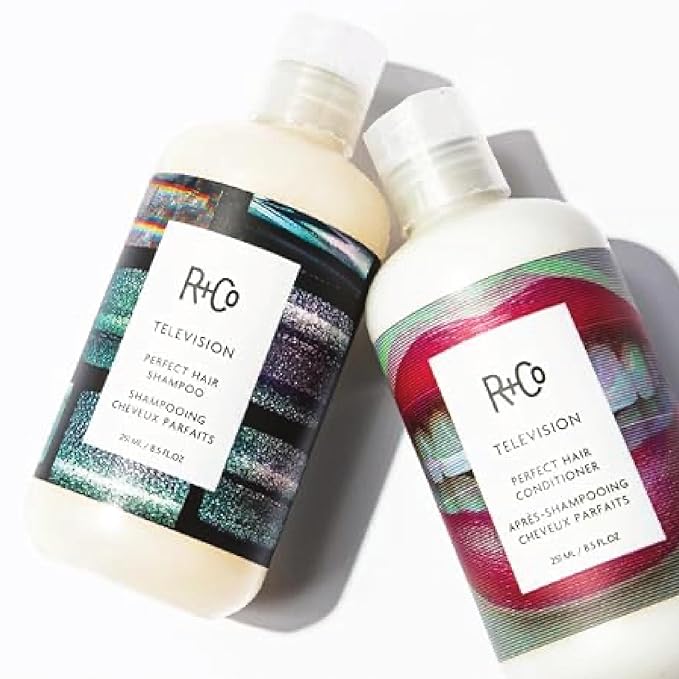 R+Co Television Perfect Shampoo + Conditioner Travel Set | Smooths, Adds Shine & Volume | Vegan & Cruelty-Free | 2oz (Pack of 2)