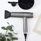slopehill Hair Dryer with Unique Brushless Motor | Intelligent Fault Diagnosis | Innovative Microfilter | Oxy Active Technology | Led Display (Grey)