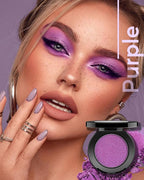 Purple Eyeshadow Matte Handmade Pressed Eyeshadow Powder Palette Long Lasting With No Creasing High Pigmented Intense Color Lilac Eye Shadow (Purple)