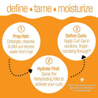 Curl Defining Gel - 100% Vegan, Cruelty Free, Paraben Free - Deep Moisture, Medium Hold, Aloe Vera Based Gel for Curly Hair - Anti-Frizz Curl Definer, Loose Curls and Wavy Hair - 8 Oz