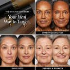 LAURA GELLER NEW YORK The Ideal Fix Concealer - Deep - Buildable Medium to Full Coverage Liquid Concealer - Covers Under Eye Dark Circles & Blemishes - Long-Lasting