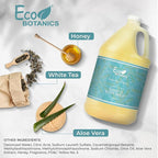 Terra Pure 1-Shoppe Eco Botanics Natural Hand and Body Wash with Raw Honey & White Tea | Gallon Jug Bulk Toiletries for Airbnb, Vacation Rentals, and Home Bathroom | Refill For Soap Dispensers