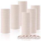 LuSeren 120 Pcs No Damage Hair Ties for Thick Hair, Large Soft Seamless Nylon Hair Elastics for Women, Ponytail Holders, Hair Accessories – Blonde
