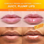 Farmacy Peptide Lip Smoothie - Hydrating Lip Balm with Vitamin C to Visibly Plump & Smooth Lines - Nourishing Treatment with a High-Gloss Finish - Mango (10g)