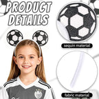 Game Day Fans Headbands for Women&Men, Glitter Ball Sports Hairbands, Sports Themed Hair Accessory, Team Party Favor