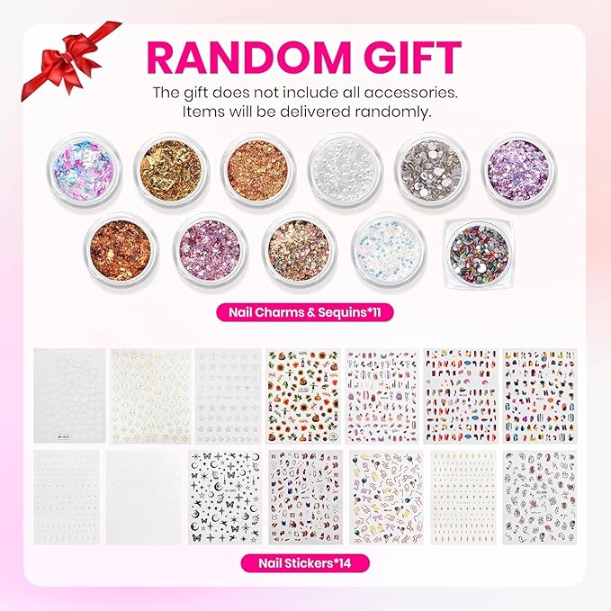 Beetles Gel Nail Polish Kit with U V Light - 32 Colors Nail Kit 55 Pcs Gel Polish Set Four Seasons Glow Pro Base & Matte Glossy Top Coat Nails Stuff Soak Off DIY Art Set Gifts for Women Teen Girls