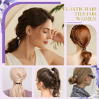 Hair Ties No Damage - 10PCS Ponytail Holders - Elastic Hair Ties for Thick Hair - Braided Hair Bands for Women Girls's Hair - Bright Star