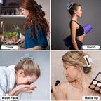 Hair Clip, 4.1 Inch Large Square Hair Claws Clips 12 Pcs for Thick Hair - Blue, for Women and Girls