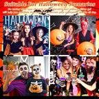 Boko 50ML Body Glitter Gel, Black Halloween Chunky Glitter Gel for Face Hair Body Sparkle Makeup, Witch Clown Glitter Mermaid Face Sequins for Halloween Concert Party Event Rave Accessories