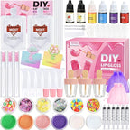 Lip Gloss Making Kit, Make Your Own Lip Gloss Kit, DIY Lip Gloss Making Supplies, Moisturizing Glitter Lip Kit Lipgloss Making Kits, Lipgloss Sets for Girls Tween Girls Trendy Stuff Women