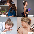 3.5 Inch Hair Clips - 12 Pcs Square Jaw Clips for Thick and Thin Hair, Rectangular Hair Accessories for Women and Girls - Neutral