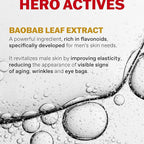 KORRES Athenian Grooming Anti-Ageing Face & Eye Cream with Achillea Millefolium & Baobab Leaf Extracts, Reduces Fine Lines, Smooths Wrinkles & Puffiness, Vegan, For Men, 1.69 fl oz, Stocking Stuffer