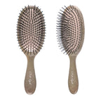 Paddle Hair Brush for Women-Detangling Cushion Brush with Soft Ball-Tip Bristles,Anti-Static Wide Brush for Wet Dry Hair,Smooth Comfortable Scalp Care