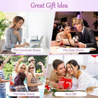 2-in-1 Bikini Trimmer for Women, Bikini Shaver, Dual Head Electric Razor, IPX7 Waterproof Wet/Dry, USB Rechargeable for Pubic/Underarm/Leg, Pink