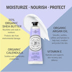 La Chatelaine Hand Cream Gift Set for Women, Mom, Sister, Travel Size, Natural Hand Cream Made in France with 20% Organic Shea Butter (Citrus Fizz, White Grapefruit, & Lavender) 3 x 1 fl. oz