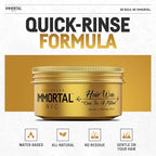 Immortal NYC One In A Million Hair Styling Product - 8 out of 9 Holding Ability, High Shine - All Natural Water-Based Formula for Men, No Residue, Suitable for All Hair Types