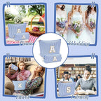 YOOLIFE Initial Makeup Bag Christmas Gifts for Girls Grandkids - Birthday Gifts for 3 4 5 6 7 8 9 10 11 12 13 Year Old Girl Stocking Stuffers for Girls Teen Daughter Kids Travel Makeup Bag Blue K