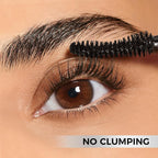 SACE LADY Waterproof Mascara with Lash Curler Volume and Length, Black No Clump Lift Lash Mascara, Lasting Smudge-proof Natural Looking Curl Eye Makeup Set, Cruelty Free, 0.28Oz