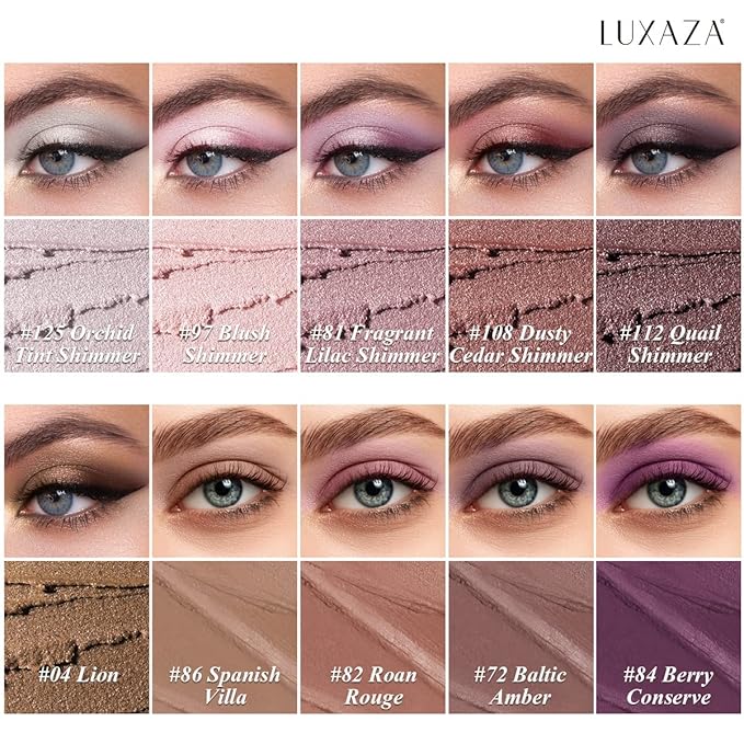 Plum Eyeshadow Stick Makeup Set 10PCS, Neutral Shimmer And Matte Cream Eye Shadow Palette, Metallic Bronze Smoky Eyeliner Brightener Crayon Pencil Kit, Ideal Gift for Women -Cocoa Crush