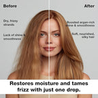 GK HAIR Oil - Argan Oil Heat Protectant Serum - Lightweight Hair Serum - Perfect For Keratin, Frizzy, Curly, Dry & Damaged Adds Shine and Smooths - Paraben, Phthalate and Sulfate Free 1.69 Oz