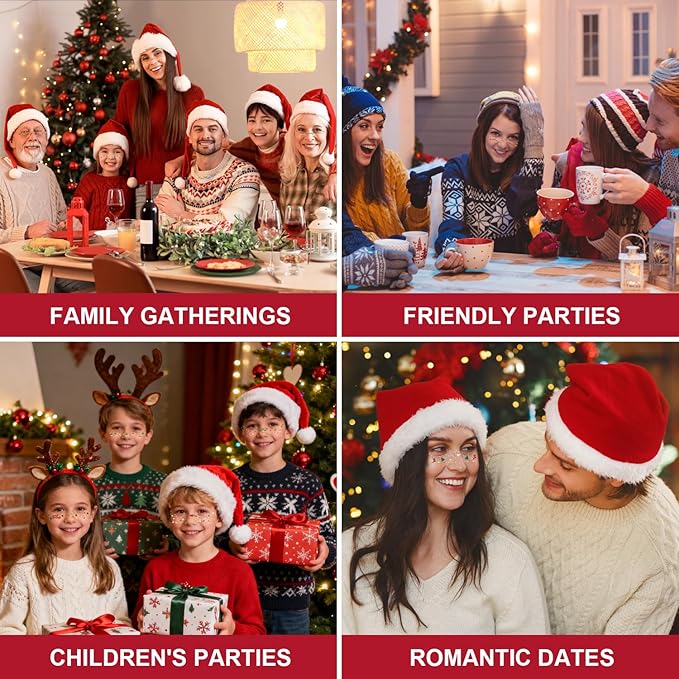 8Pcs Christmas Face Makeup Patches, Glitter Freckles Face Tattoo for Teenagers & Young Women, Sparkle Freckles Waterproof Face Glitter Freckles for Christmas (8PcsI)