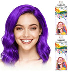 2 Pack Purple Hair spray,Hair spray temporary for Women Kids Men, Washable Temporary Hair Dye Spray，Spray hair color Non-Sticky，For Christmas Party, Halloween Crazy Hair Day,Cosplay Party