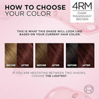 L'Oreal Paris Excellence Crème Permanent Hair Dye, Triple Care Hair Color with Pro-Keratine Complex for 100% Gray Hair Coverage, 4RM Dark Mahogany Red, 1 Kit