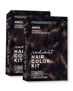 Madison Reed Radiant Hair Color Kit - 4NGV Darkest Golden Brown with Warm Tones (Venezia Brown), Dimensional Gray Hair Blending Permanent Hair Dye, PPD-Free & Ammonia-Free, 2 Pack