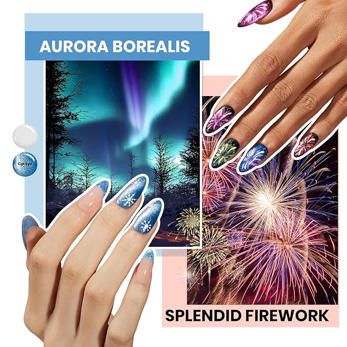 Beetles Gel Nail Polish Set 77 Pcs 60 Colors Cat Eye Gel Nail Kit Fall Winter Red Nude White Polish Nail Kit with Base Top Coat UV DIY Art Tool Home Gifts for Women World Travel