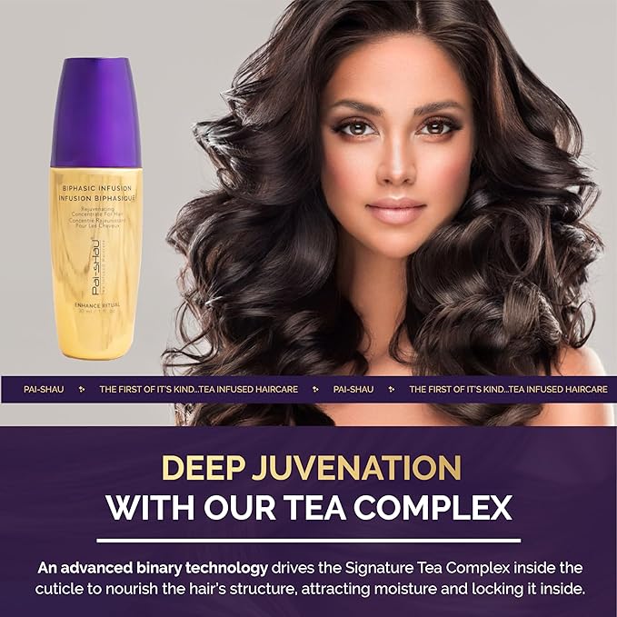 Pai-Shau Biphasic Infusion and Supreme Revitalizing Mask - Oil-Free Hair Rejuvenating Serum and Repairative Hair Treatment Suitable for All Hair Types