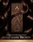 Grey Hair Covering Shampoo (6 Packet) – Premium 3-in-1 Hair Dye Shampoo For Grey Hair (Dark Brown)